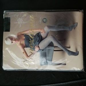 Veneziana opaque microfiber tights Nero/Black size 4